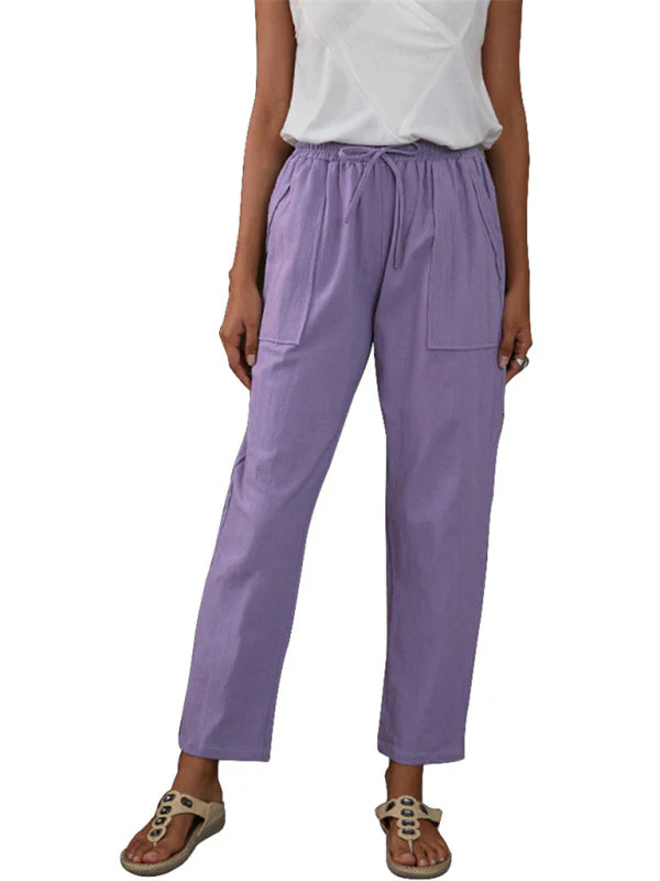 Dames Loungebroek met Elastische Taille en Zakken - Image 7