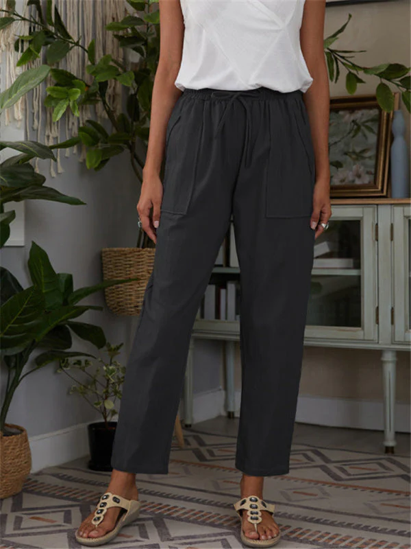 Dames Loungebroek met Elastische Taille en Zakken - Image 8