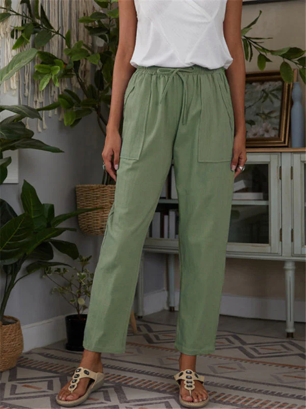 Dames Loungebroek met Elastische Taille en Zakken - Image 9