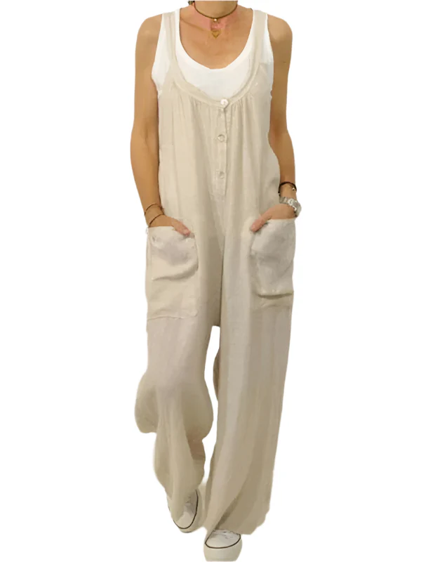 Dames Overalls Met Knopen