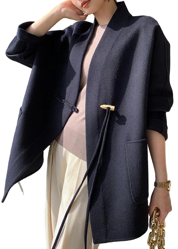 Dames Oversized Jas met Zak en Kwast