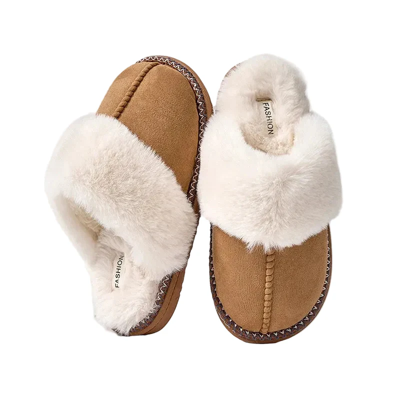Dames Pantoffels met Zachte Bontvoering voor de Winter Sloffen