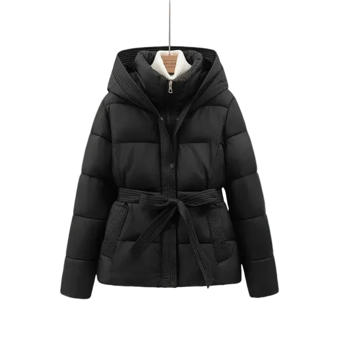 Dames Parka Winterjas Met Riem