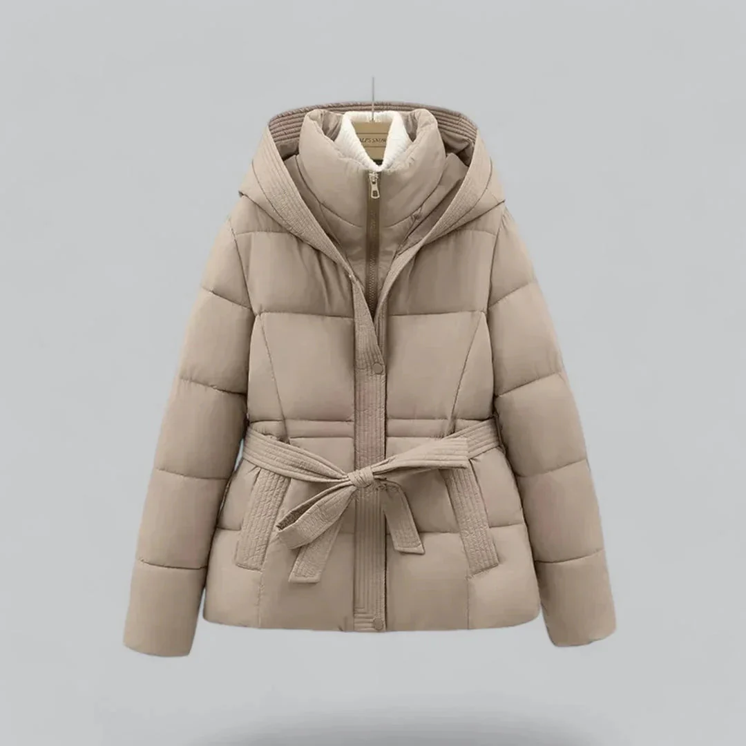 Dames Parka Winterjas Met Riem - Image 3