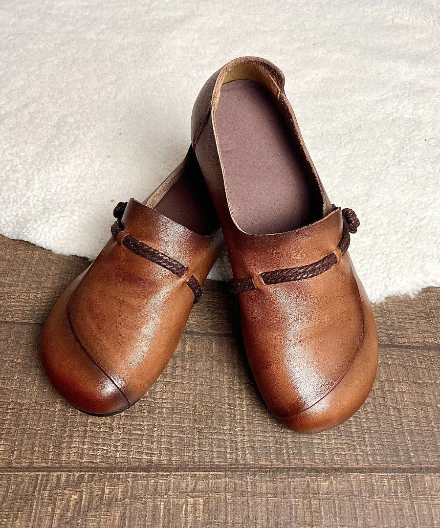Dames Platte Schoenen Retro Stijl met Gesplitste Kruisband - Image 3
