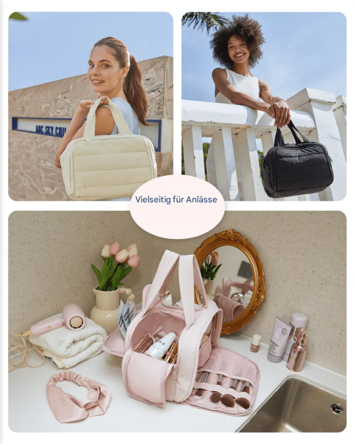 Dames Reis Toilettas Multifunctioneel Organizer Met Slimme Compartimenten - Image 8
