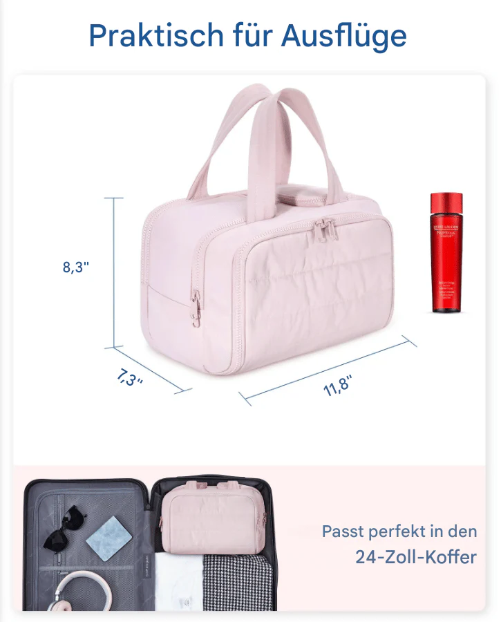 Dames Reis Toilettas Multifunctioneel Organizer Met Slimme Compartimenten - Image 9