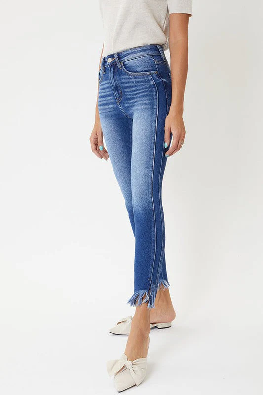 Dames Skinny Jeans Hoge Taille met Zoomdetail - Image 3
