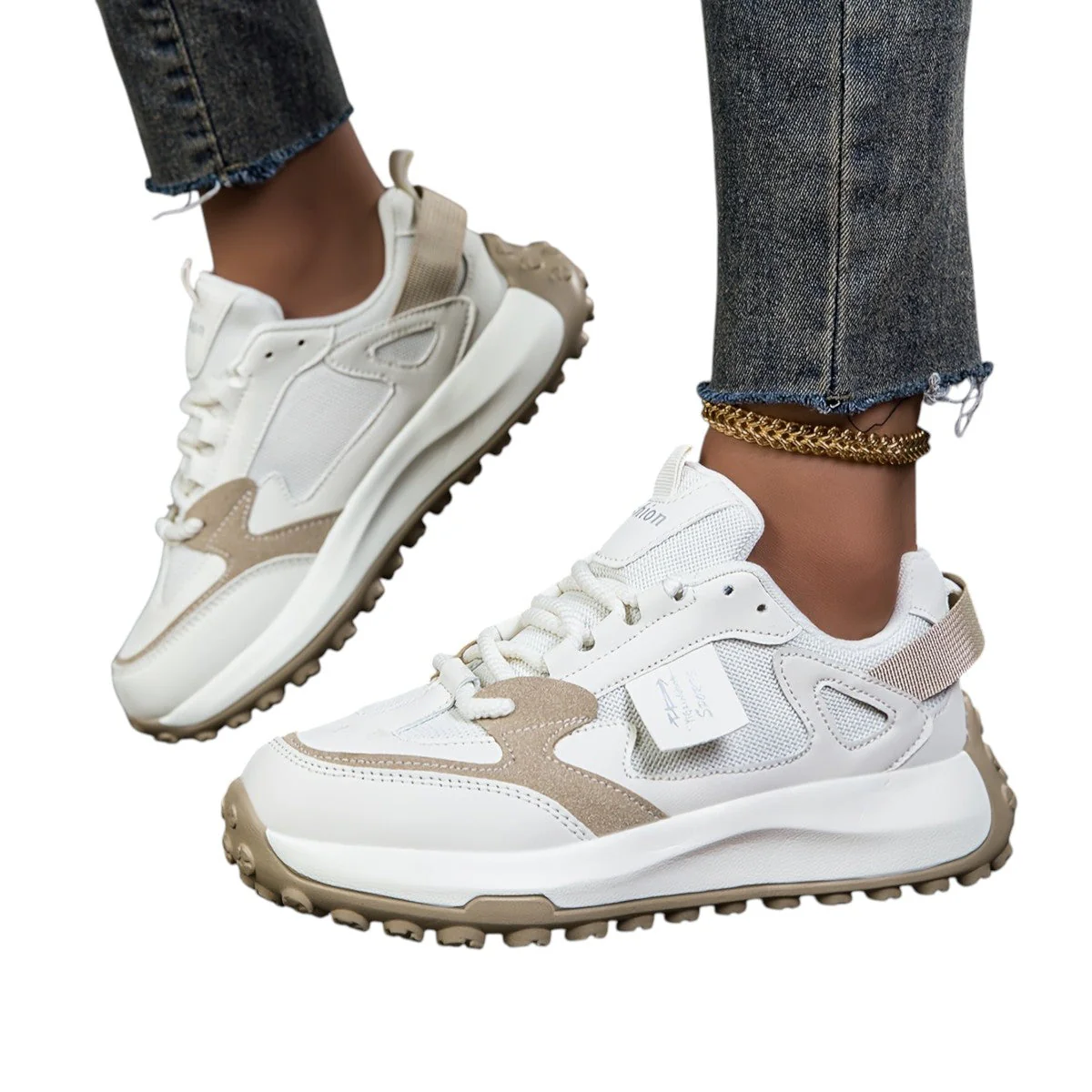 Dames Sneakers Hoge Zool Trendy voor Comfortabele Dagelijkse Stijl