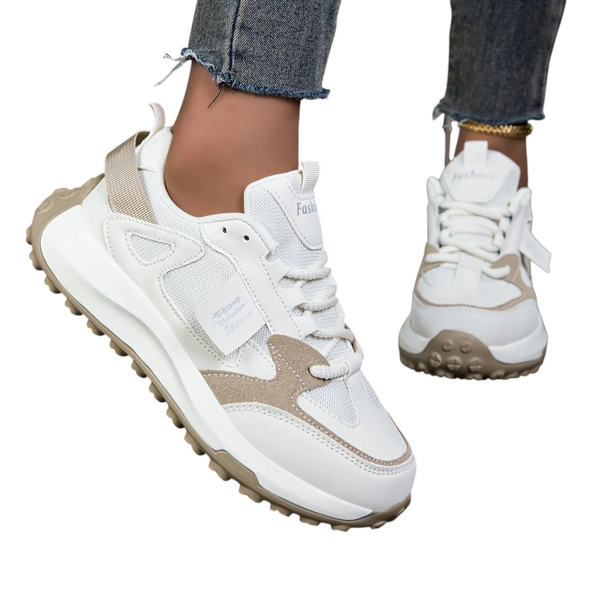 Dames Sneakers Hoge Zool Trendy voor Comfortabele Dagelijkse Stijl - Image 2