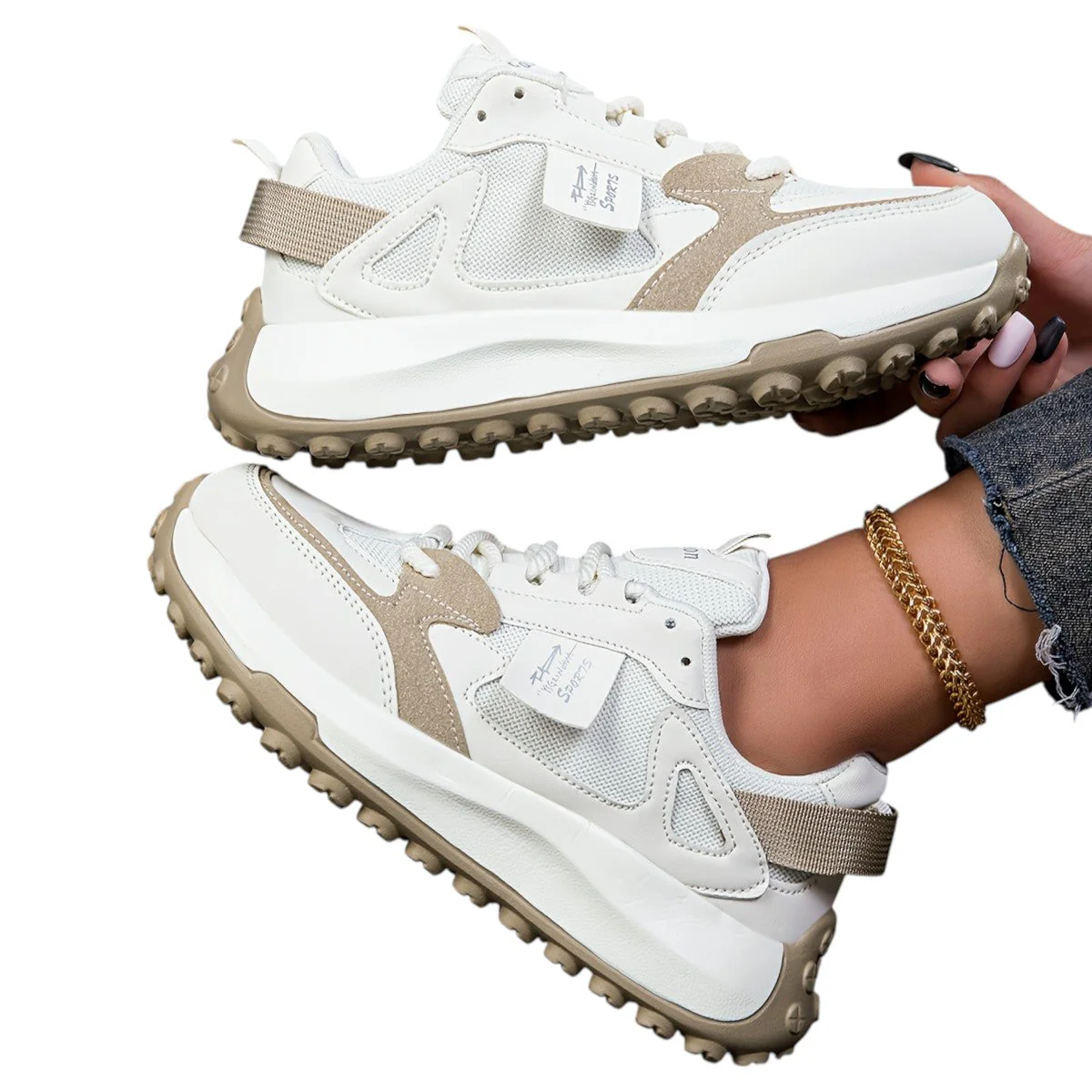 Dames Sneakers Hoge Zool Trendy voor Comfortabele Dagelijkse Stijl - Image 3