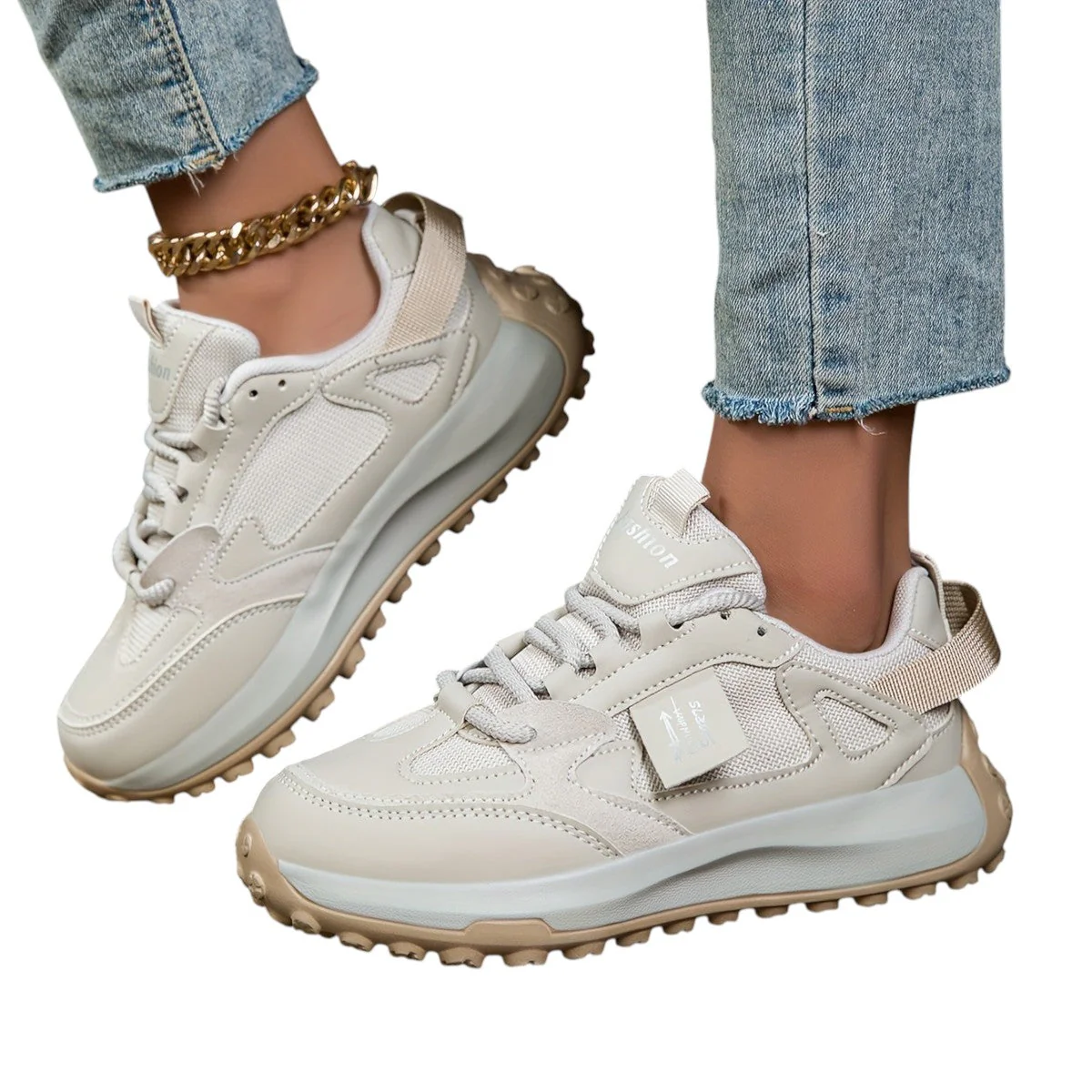 Dames Sneakers Hoge Zool Trendy voor Comfortabele Dagelijkse Stijl - Image 4