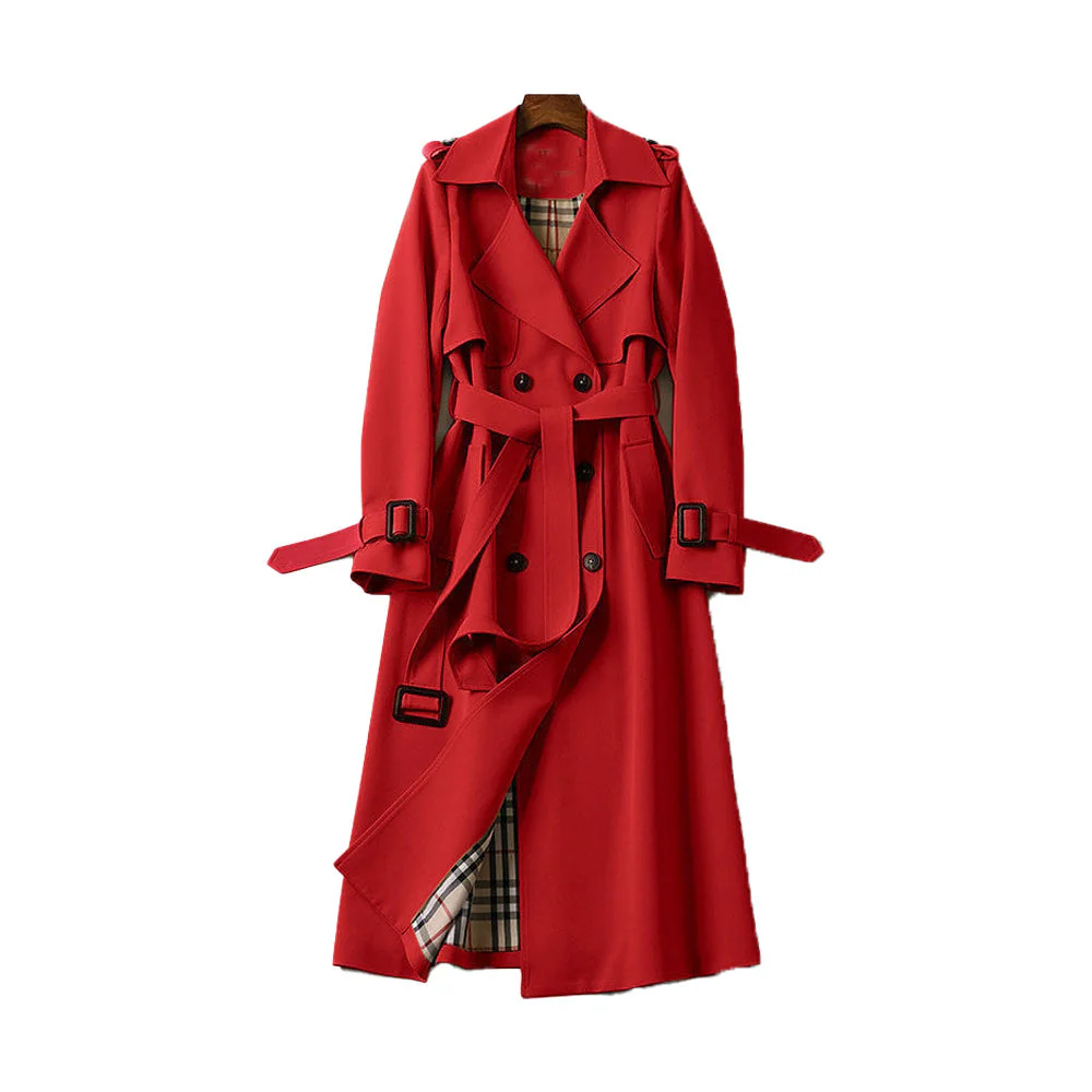 Dames Trenchcoat met Dubbelknopen - Image 6