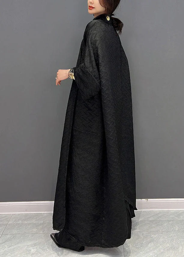 Dames Trenchcoat met Jacquard Patroon en Oversized Zakken - Image 4