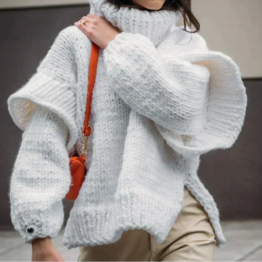 Dames Turtleneck Trui Oversized - Image 3