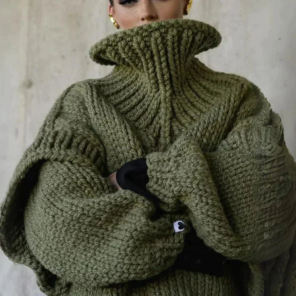 Dames Turtleneck Trui Oversized - Image 4