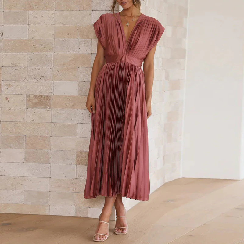 Dames V-Ausschnitt Jurk Modern en Comfortabel - Image 4