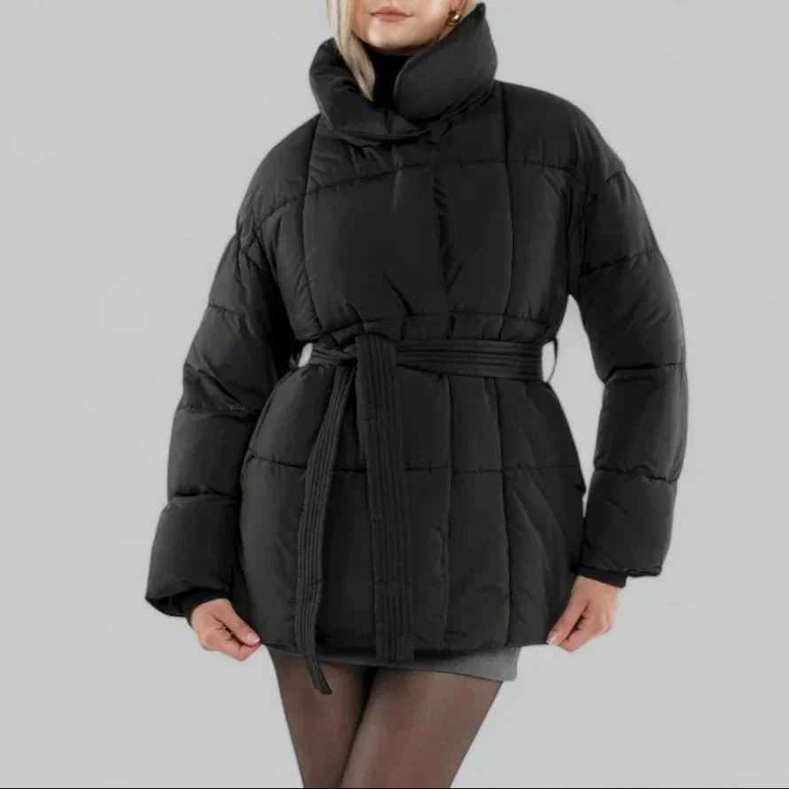 Dames Winterjas Met Riemstijl - Image 2