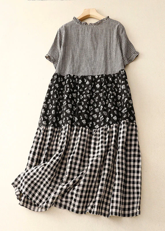 Dames Zomerjurk met Ruches en Patchwork - Image 3