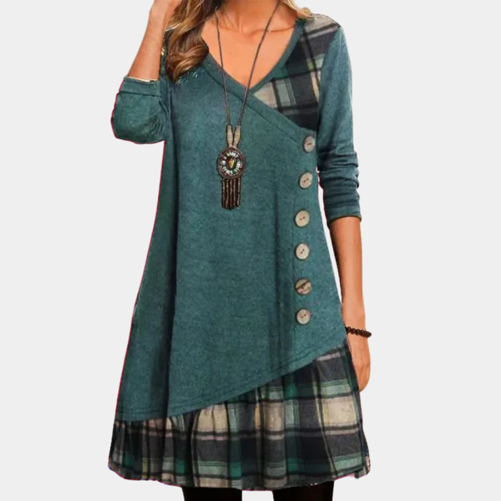 Damesjurk Casual Midi Met Losse Pasvorm voor Diverse Gelegenheden - Image 5