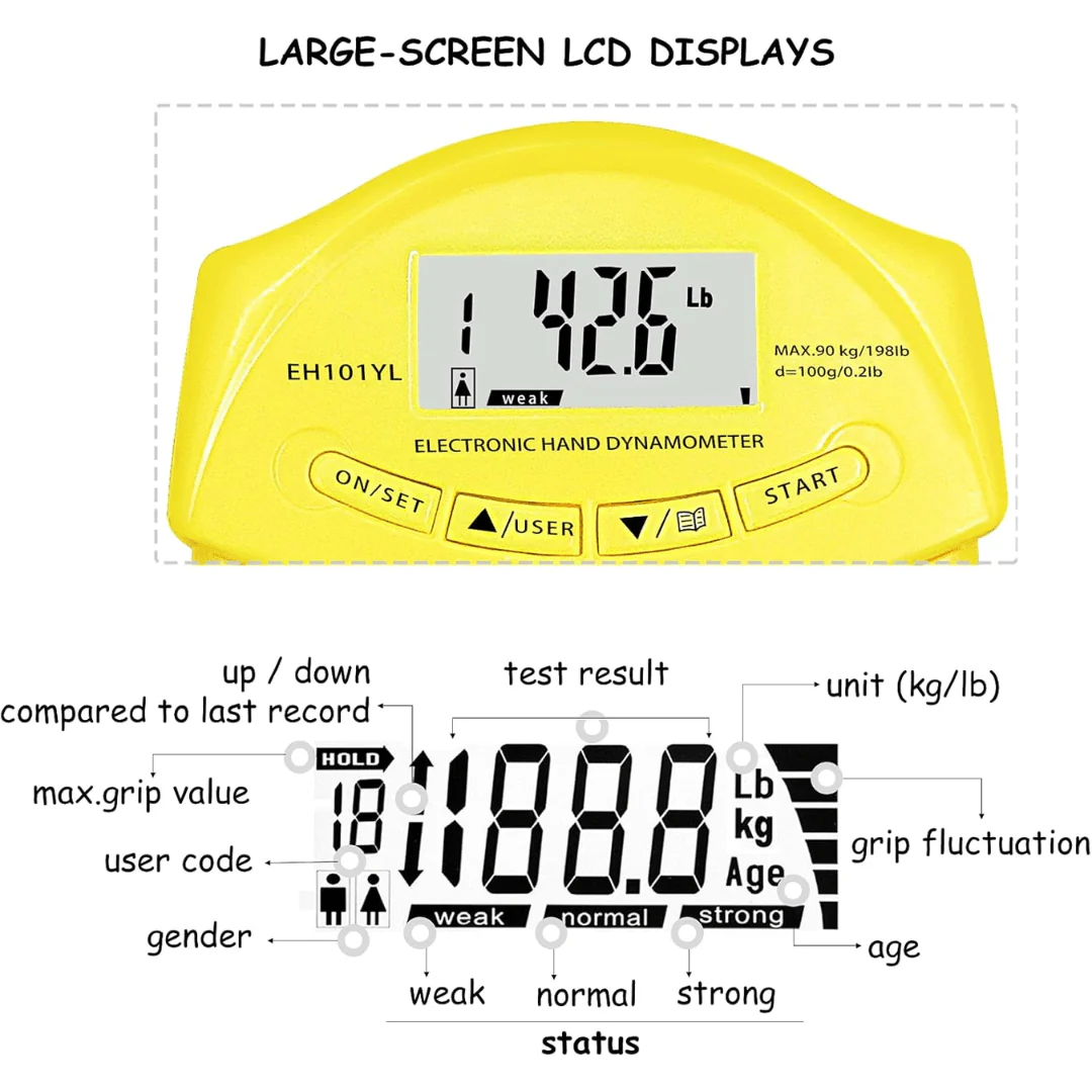 Digitale Handdynamometer voor Nauwkeurige Grijpkrachtmeting - Image 5
