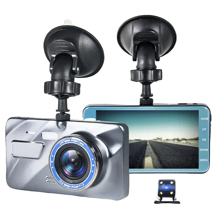 Draadloze Dashcam Voor en Achter Met Nachtzicht en 170° Groothoeklens