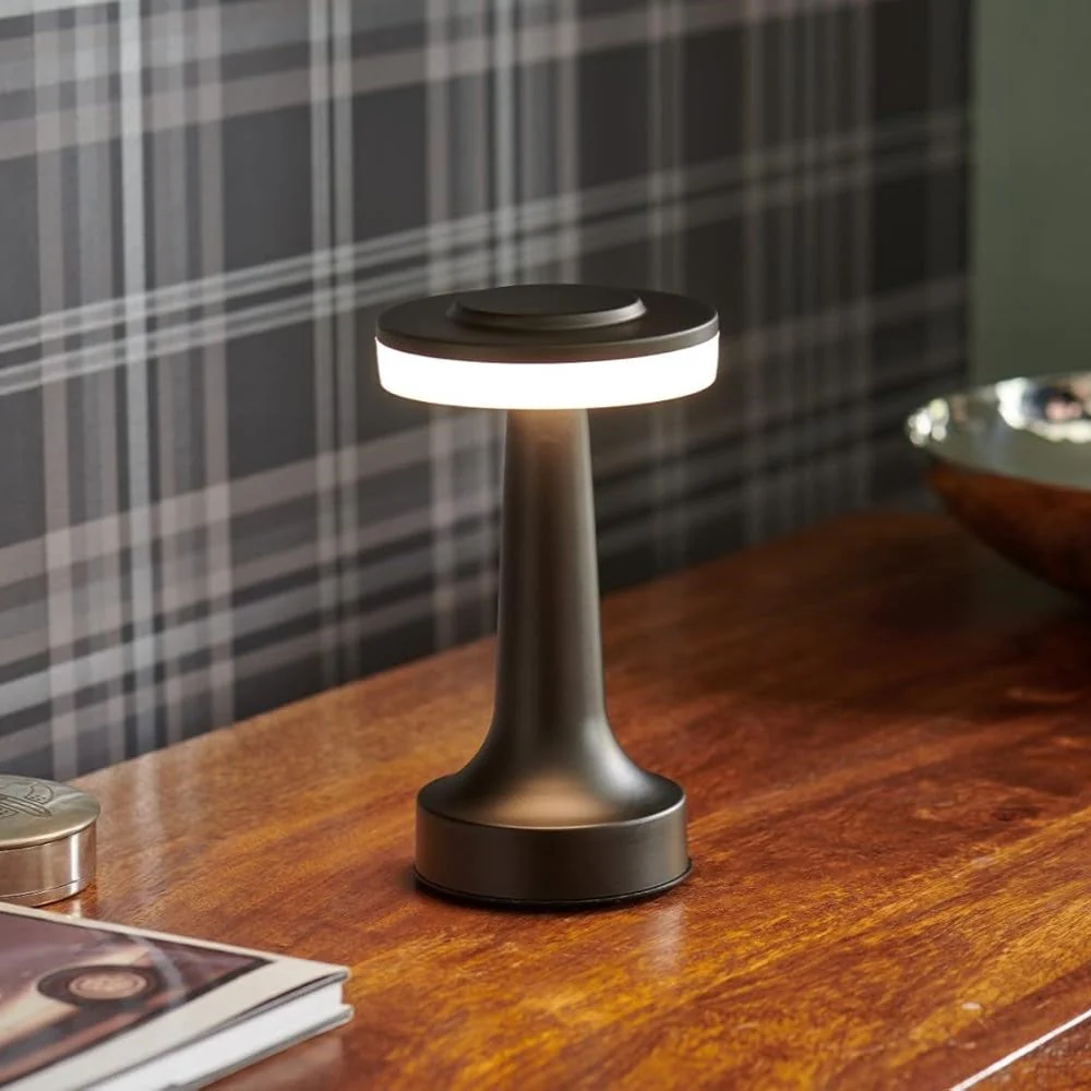 Draadloze Tafellamp Retro Stijl Dimbaar en Oplaadbaar voor Sfeervolle Verlichting - Image 7