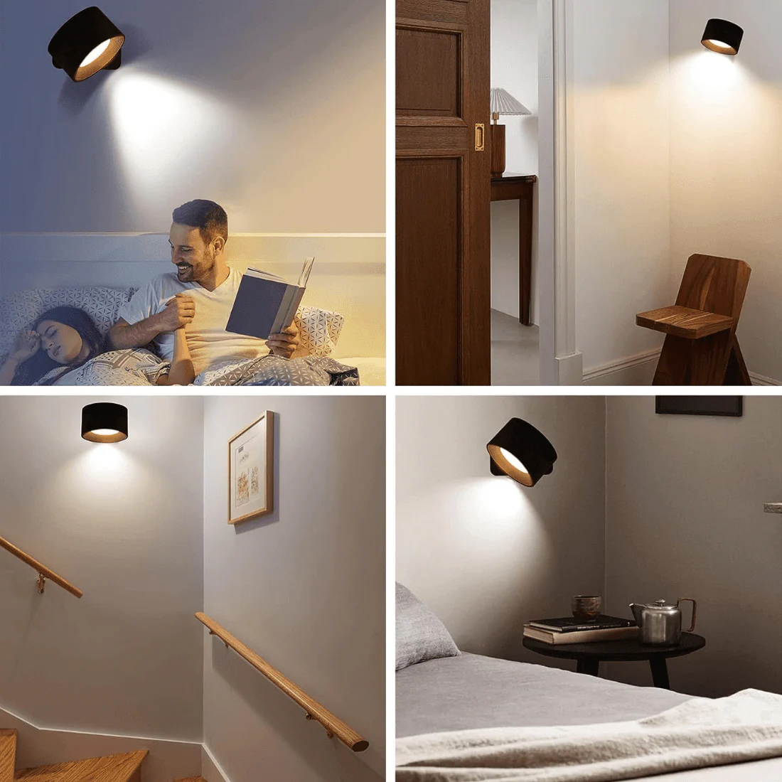 Draadloze Wandlamp 360° Verstelbaar voor Binnen en Buiten Gebruik - Image 9