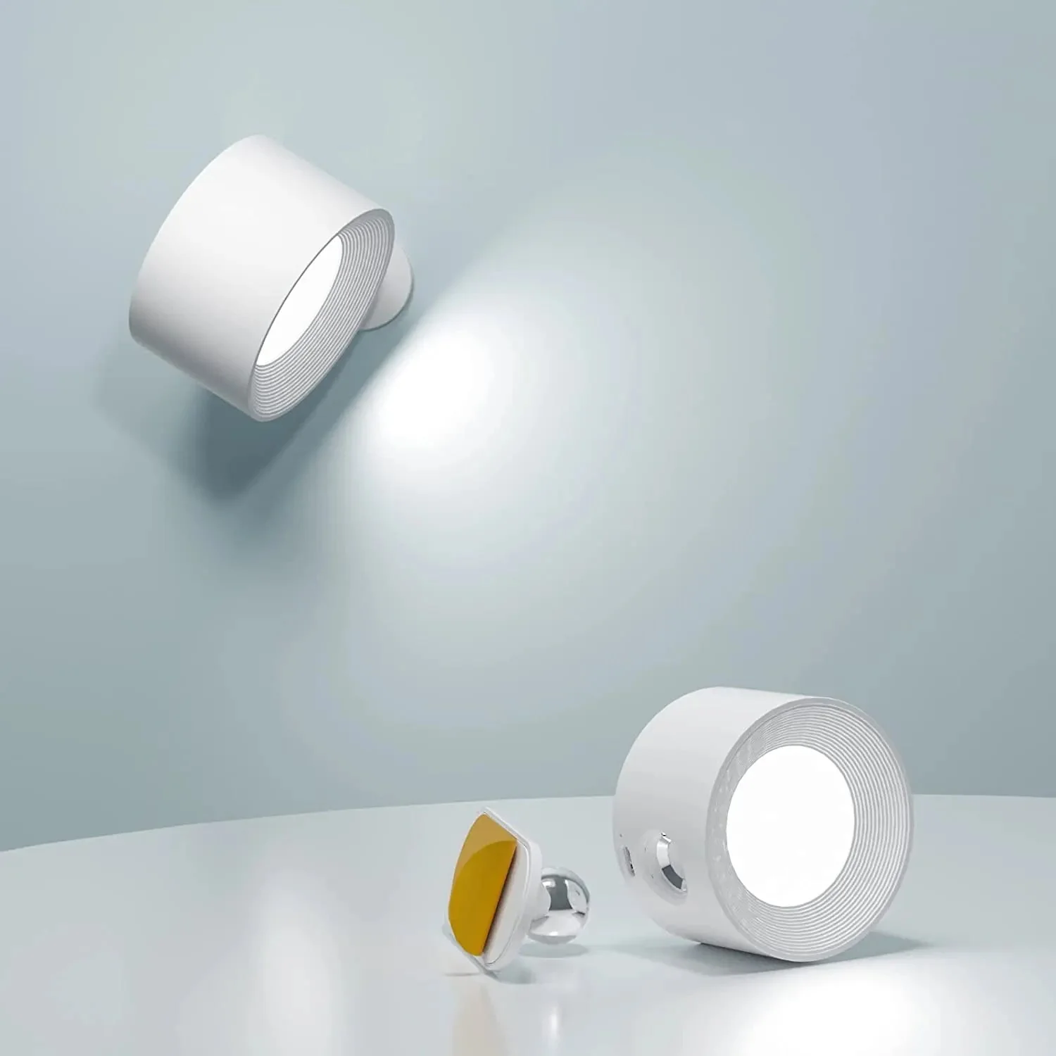 Draadloze Wandlamp Dimbaar met 360° Rotatiefunctie