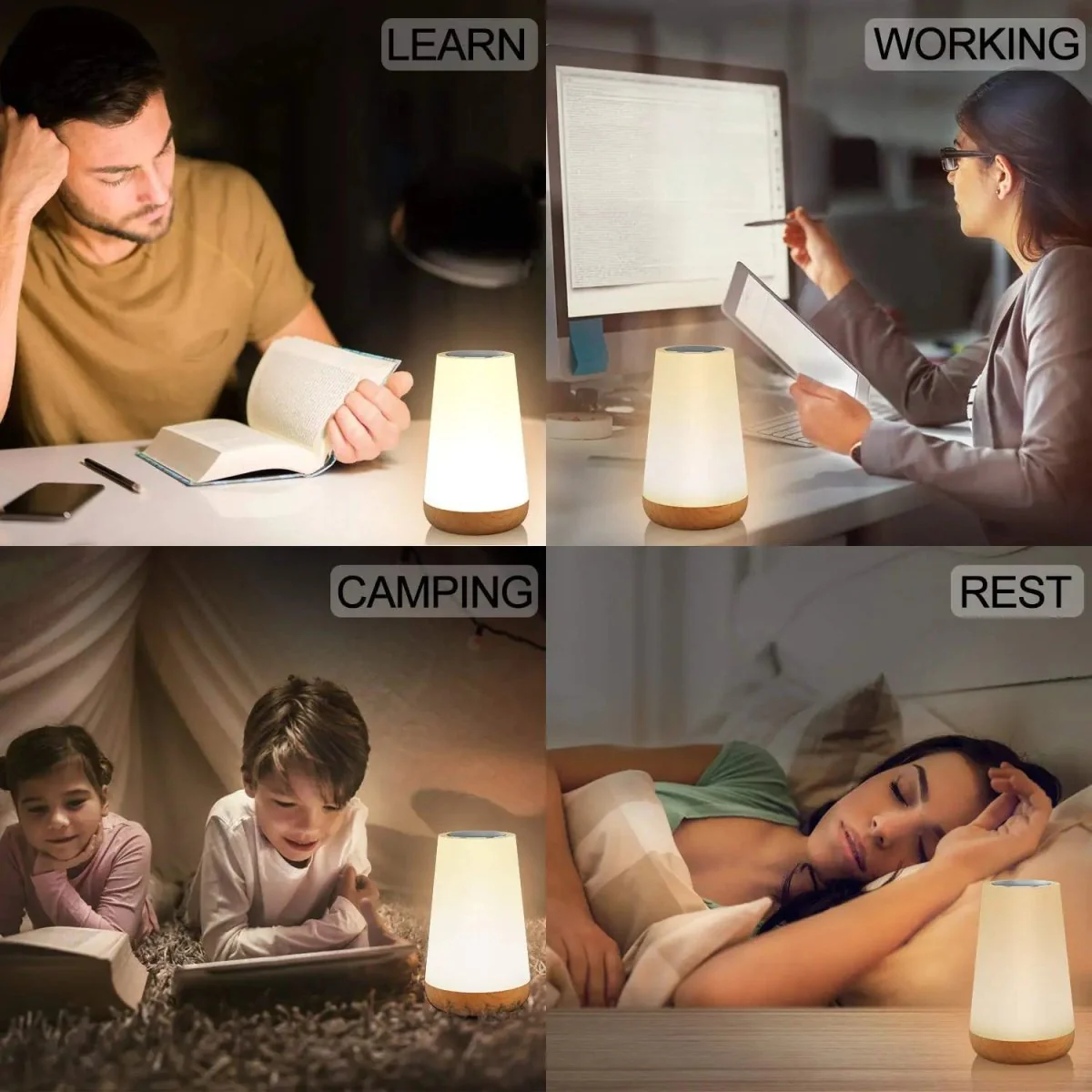 Draagbaar Nachtlampje met Touchfunctie en Afstandsbediening - Image 4