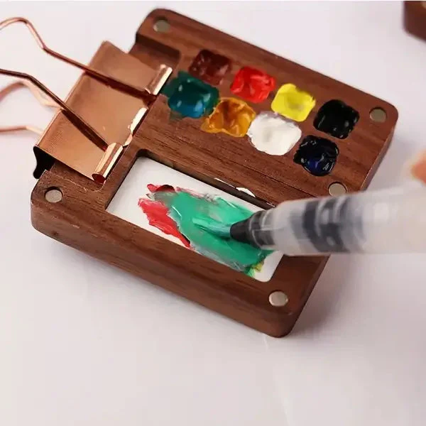 Draagbare Aquarelverfdoosset met 24 Kleuren voor Creatieve Geesten - Image 9
