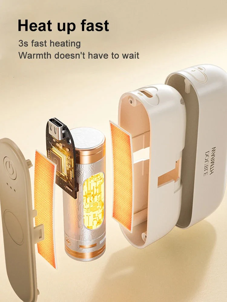 Draagbare Elektrische Handwarmer 2-in-1 Compact voor Koude Dagen - Image 2