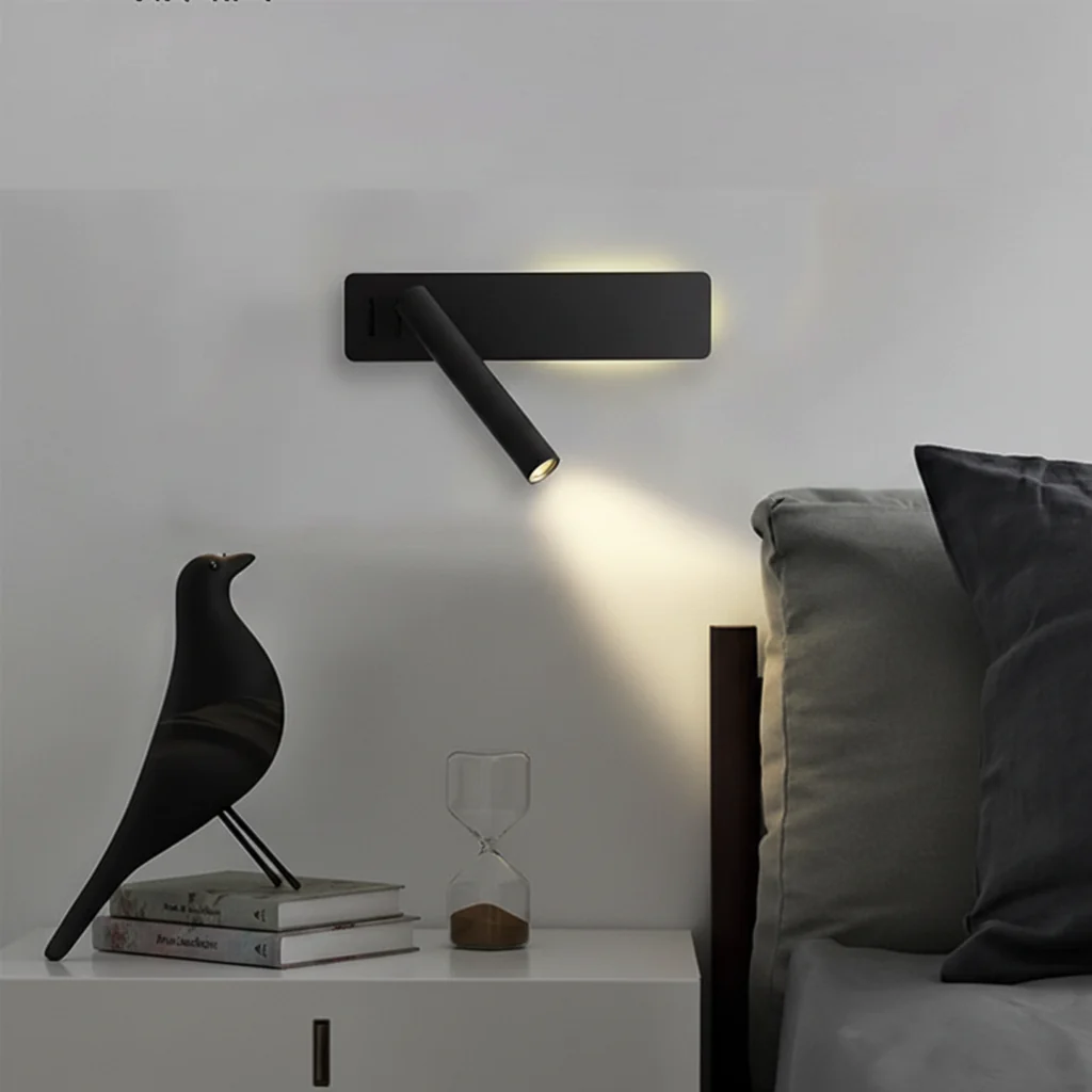 Draaibare LED-leeswandlamp voor het bed - Image 3