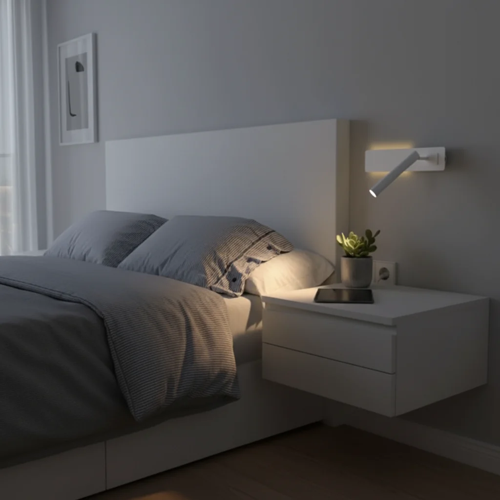 Draaibare LED-leeswandlamp voor het bed - Image 4