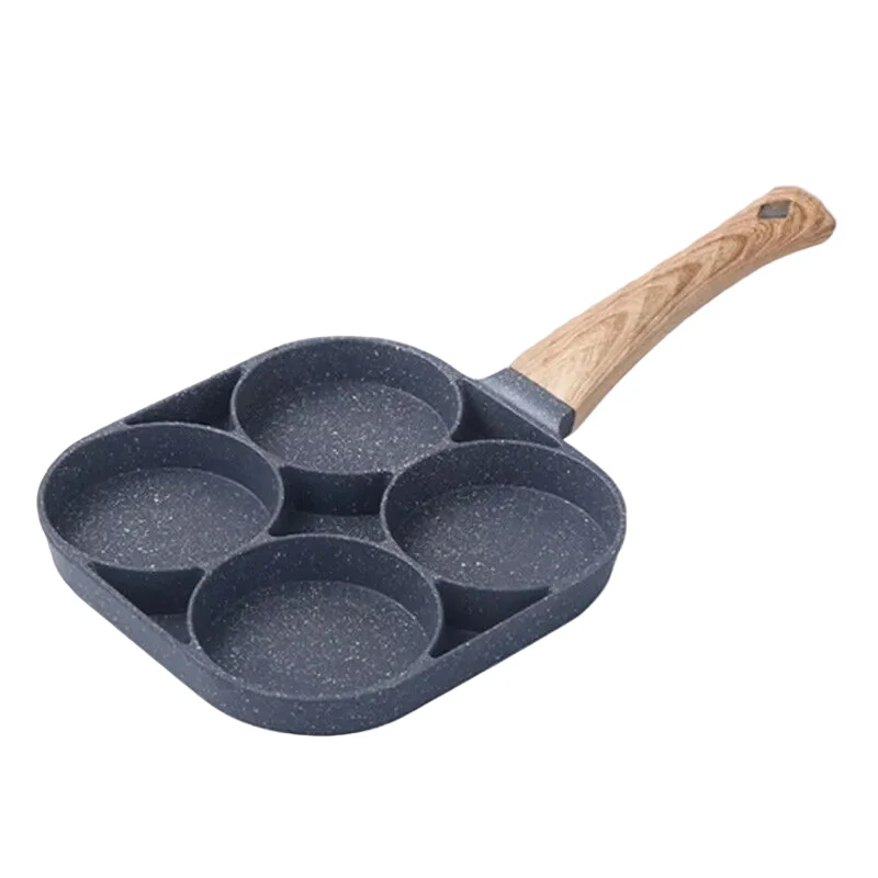 Eierpan voor 4 Porties met Antiaanbaklaag en Ergonomisch Handvat