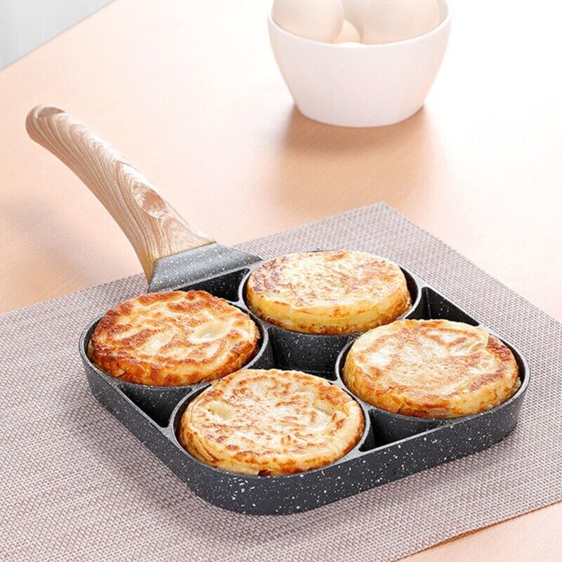 Eierpan voor 4 Porties met Antiaanbaklaag en Ergonomisch Handvat - Image 3