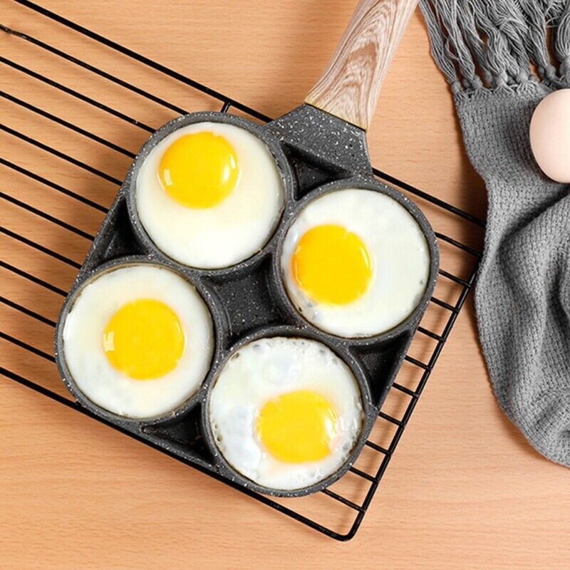 Eierpan voor 4 Porties met Antiaanbaklaag en Ergonomisch Handvat - Image 7