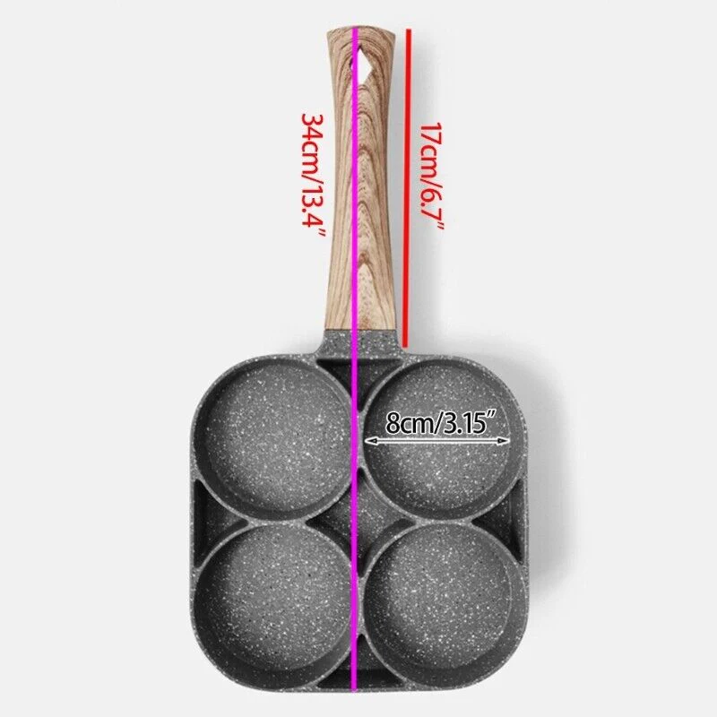 Eierpan voor 4 Porties met Antiaanbaklaag en Ergonomisch Handvat - Image 8