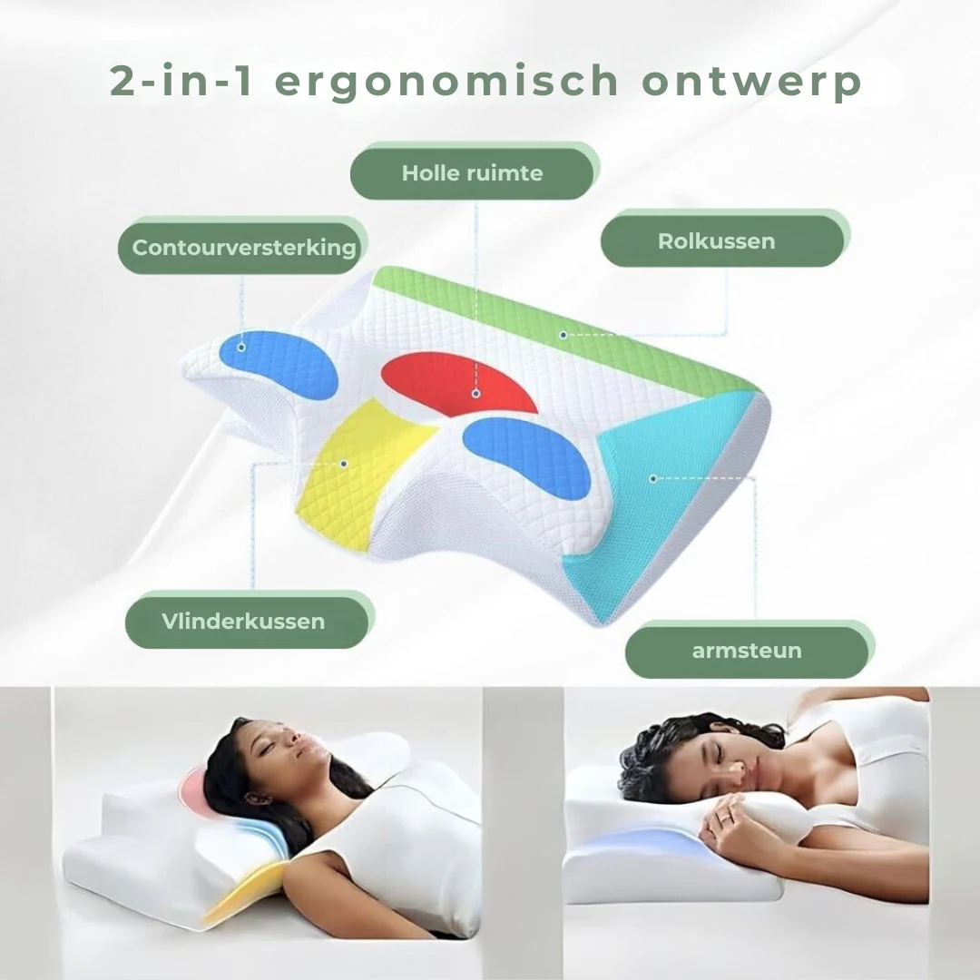 Ergonomisch Nekkussen Contourvorm voor Comfortabel Slapen - Image 5