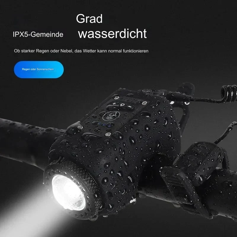 Fiets Elektronische Claxon met LED Licht Waterdicht en Schokbestendig - Image 3
