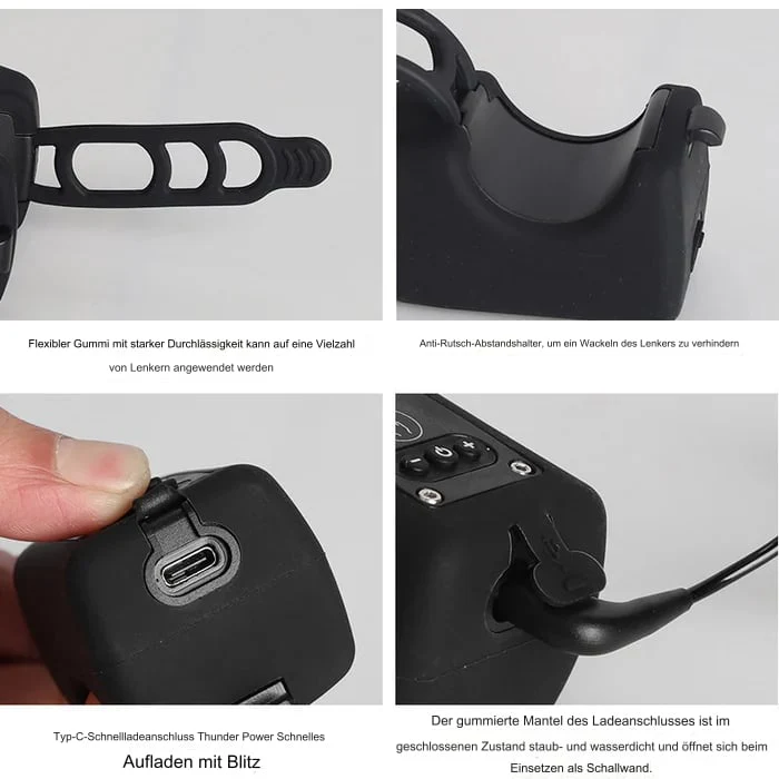 Fiets Elektronische Claxon met LED Licht Waterdicht en Schokbestendig - Image 7