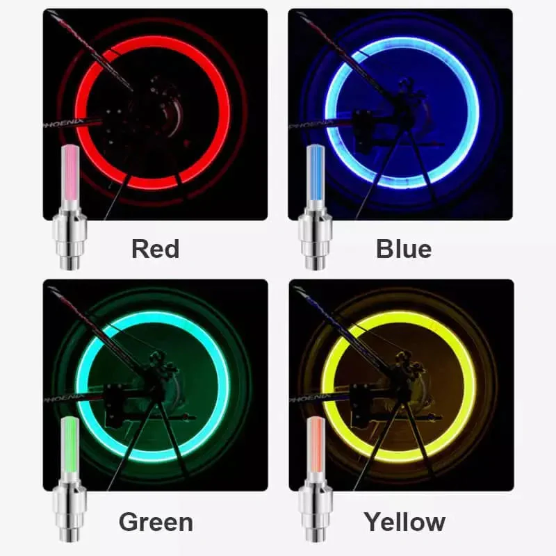 Fietsventielverlichting LED voor Nachtelijke Rit - Image 3
