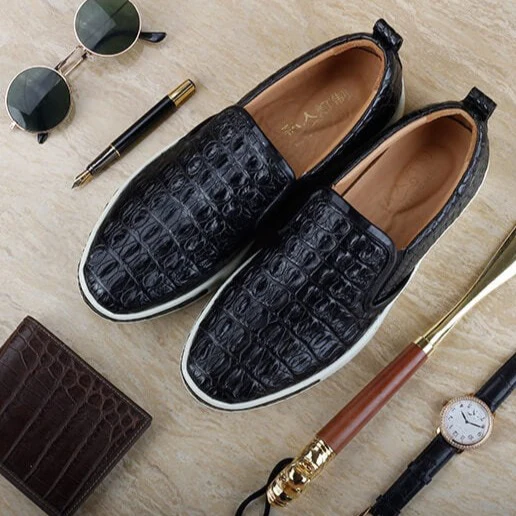 Leren Crocodile Loafers - Image 17