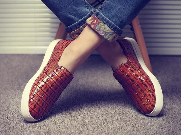 Leren Crocodile Loafers - Image 5