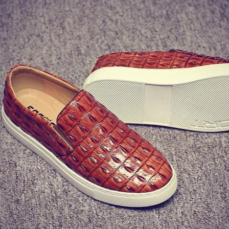 Leren Crocodile Loafers - Image 9