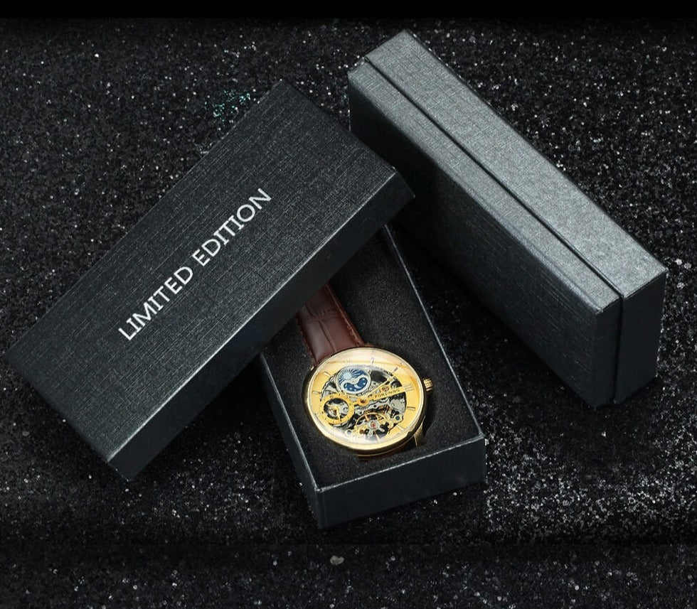 Forsining Heren Skelet Horloge - Image 13
