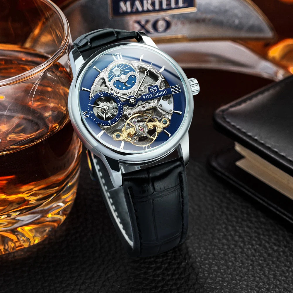 Forsining Heren Skelet Horloge - Image 2