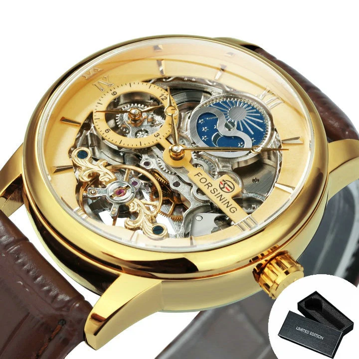 Forsining Heren Skelet Horloge - Image 9