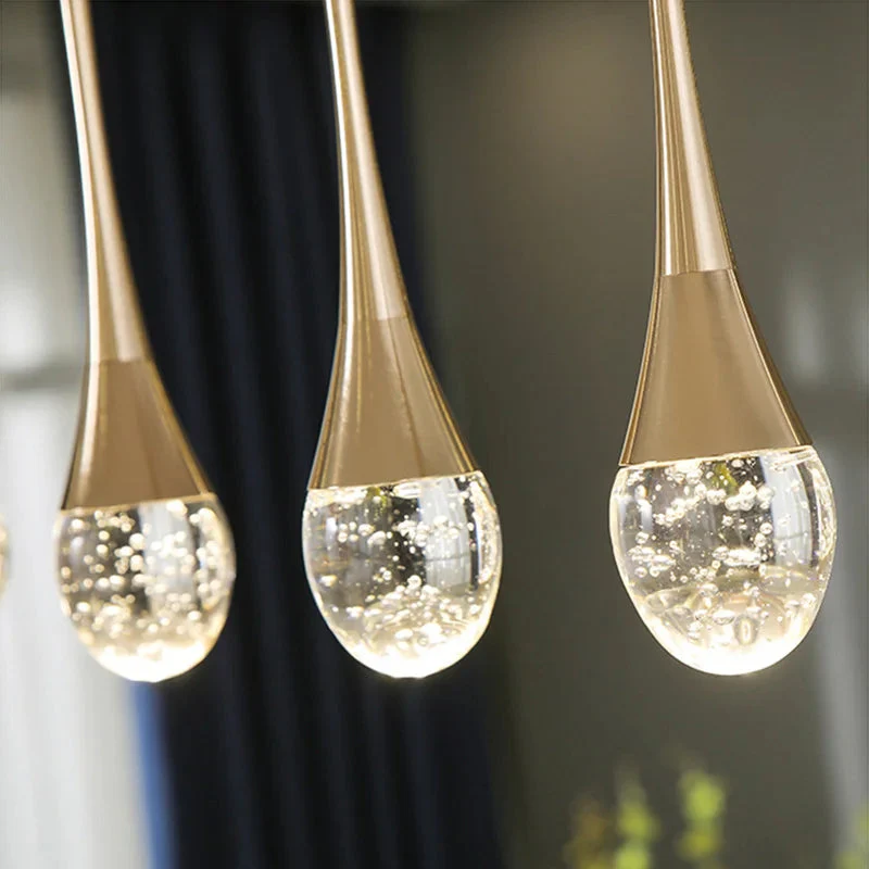 Hanglamp Druppelvormig Glas voor Eettafel en Woonkamer Lamp - Image 4