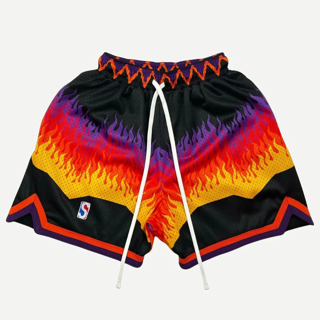 Heren Basketbal Shorts Retro Stijl Ademend Materiaal - Image 3